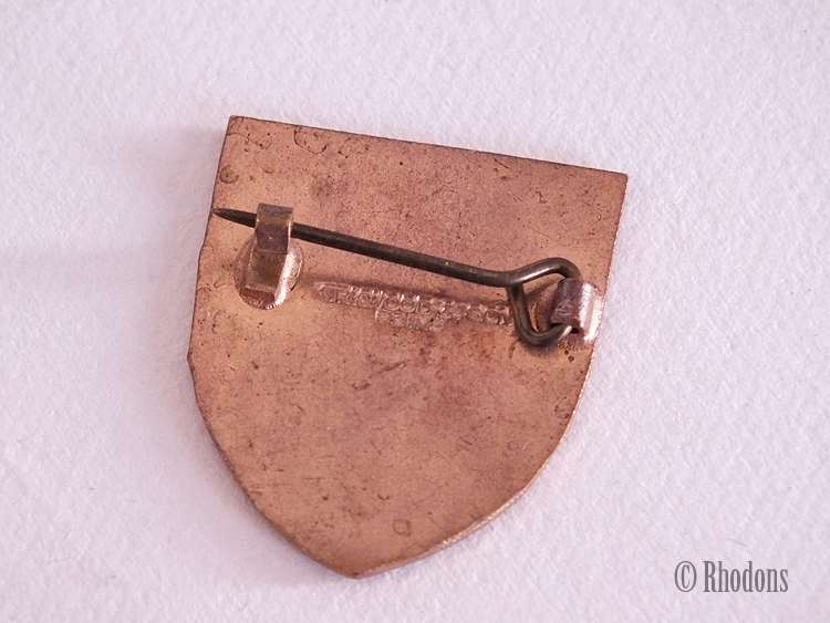Vintage Scottish University Arms Enamel Shield Badge