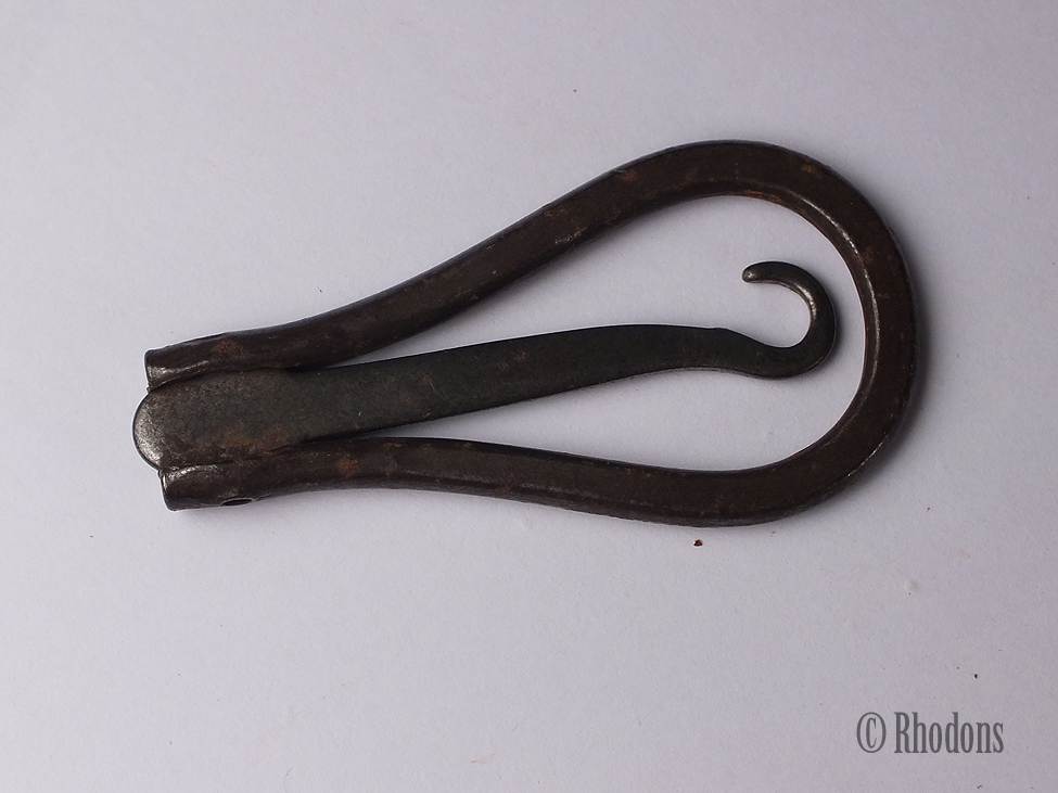 Antique Folding Steel Button Hook, Glove / Shoe Buttonhook | Buttonhooks