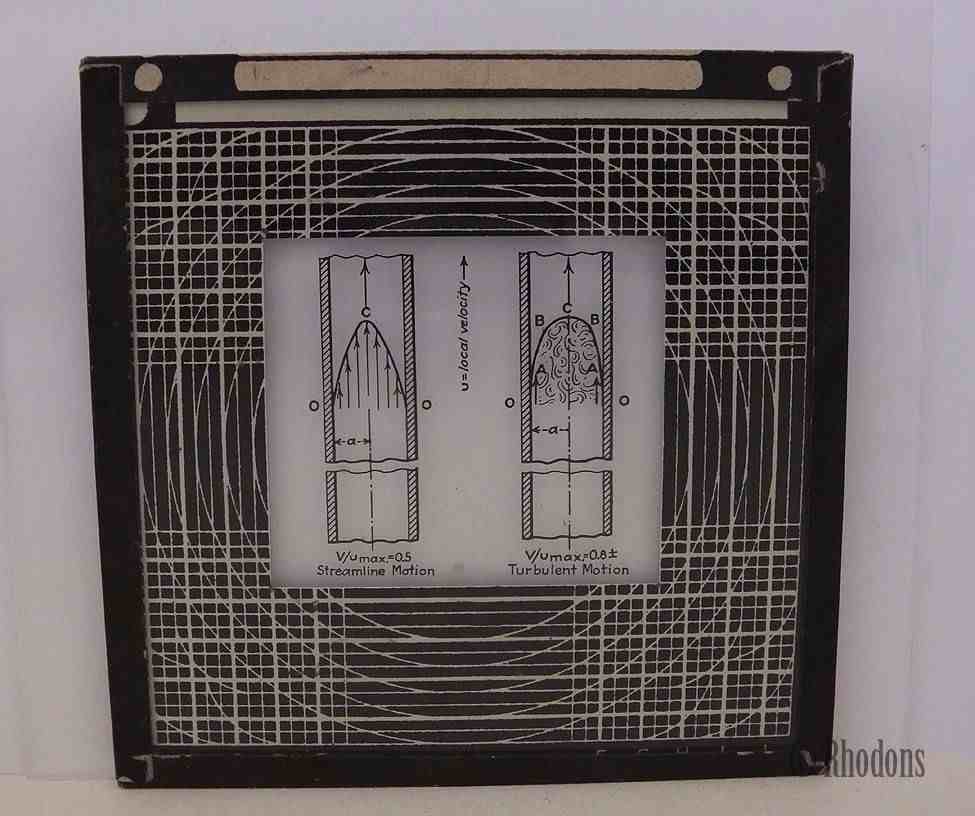 Magic Lantern Slides x7, Scientific, Technical Drawings