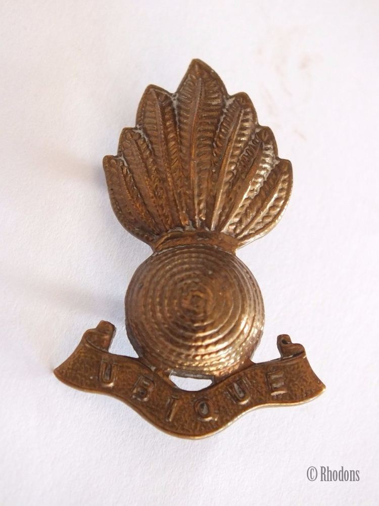 Royal Engineers Corps Ubique Collar Badge