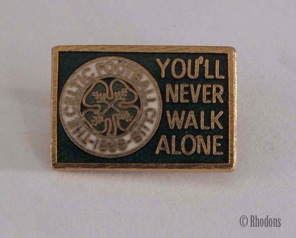 Glasgow Celtic Football Club. 'You'll Never Walk Alone' Supporters Club Pin Badge