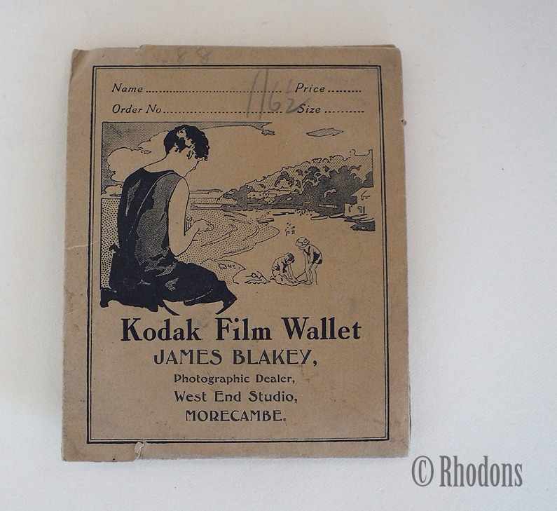 1920/30s Kodak Film Wallet, James Blakey, West End Studio, Morecombe