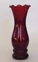 Anchor Hocking Ruby Glass Vase / Posy Vase, 5.75