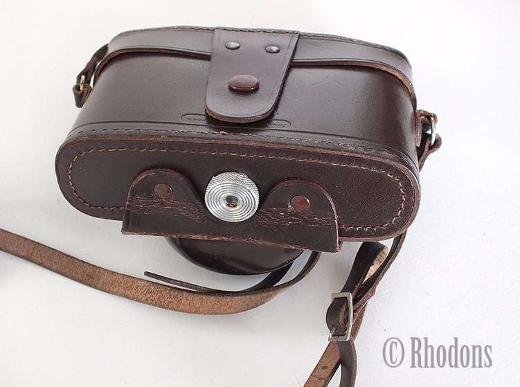 Vintage Leather Camera Case For Ilford Sporti Roll Film Camera   