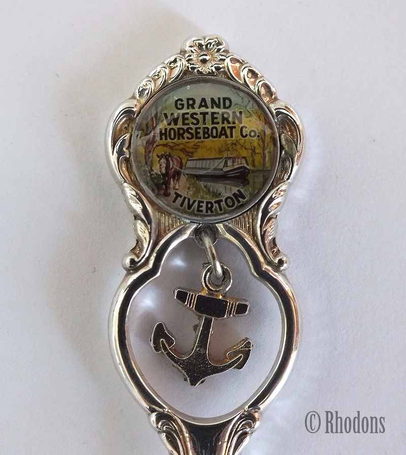 Grand Western Horseboat Co, Tiverton, Souvenir Silver Plated Tea Spoon