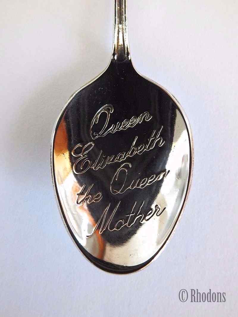 Queen Elizabeth The Queen Mother 80th Birthday, Souvenir Silver Plated Tea Spoon
