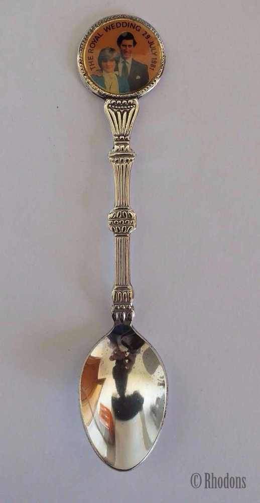Prince Charles & Lady Diana Spencer Royal Wedding, Souvenir Silver Plated Tea Spoon
