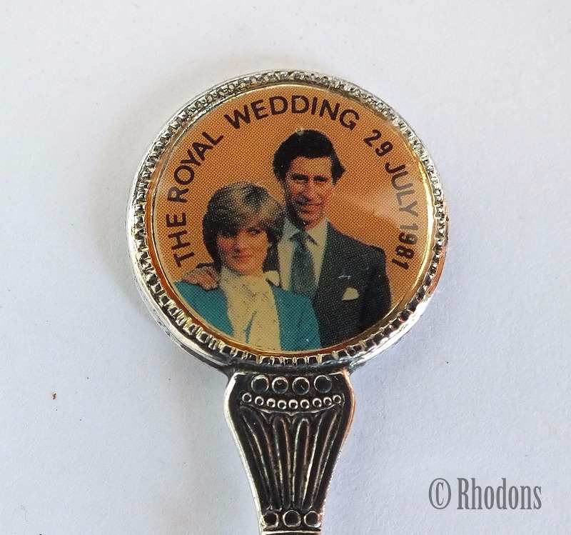 Prince Charles & Lady Diana Spencer Royal Wedding, Souvenir Silver Plated Tea Spoon