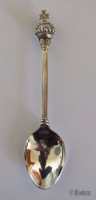 Souvenir Teaspoon, Orb & Sceptre Spoon, Silverplate