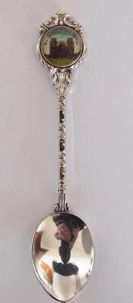 Wells Cathedral, Somerset Silver Plate Souvenir Spoon