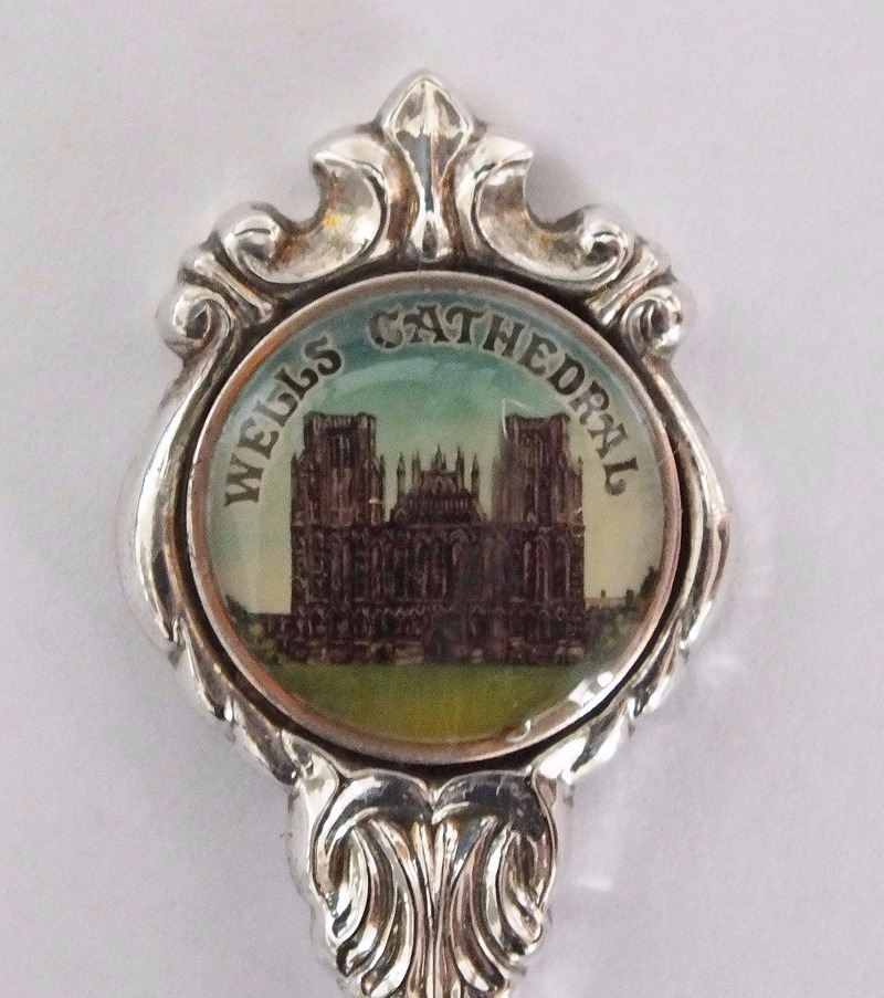 Wells Cathedral, Somerset Silver Plate Souvenir Spoon