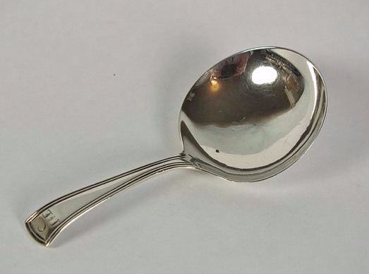Tea Caddy Spoon By Godbehere & Wigan 1792 Sterling Silver