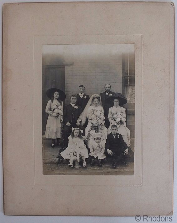 Edwardian Wedding Group Photo-Duxbury Family