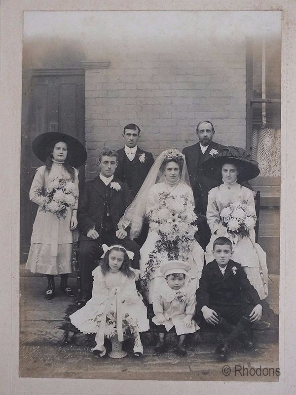 Edwardian Wedding Group Photo-Duxbury Family