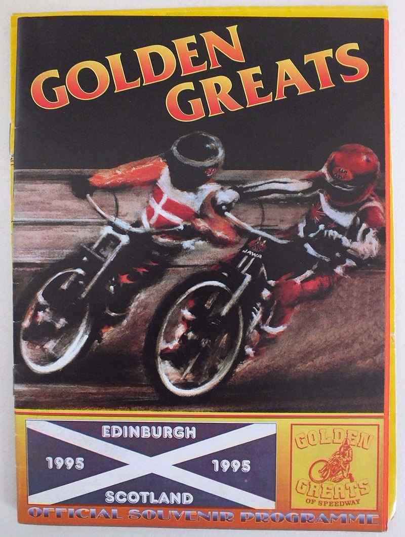 Edinburgh Speedway, Golden Greats Official Souvenir Programme, 1995 