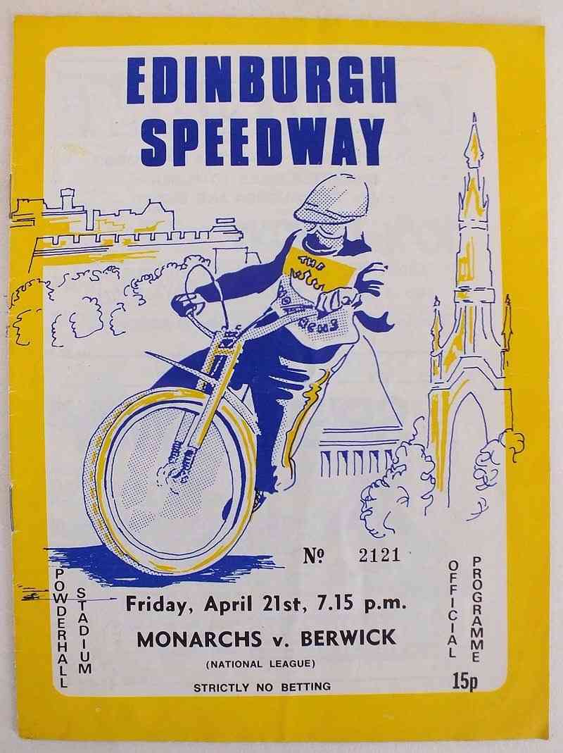 Edinburgh Speedway Programme, Monarchs v Berwick, April 21 1978 (#2121) 