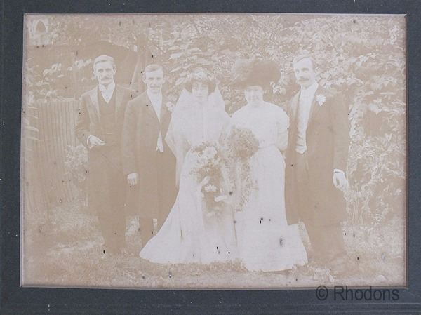 Edwardian Wedding Group Photo, Smith Family