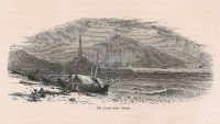 Italy, The Coast Near Genoa. 19th Century Engraving Print 