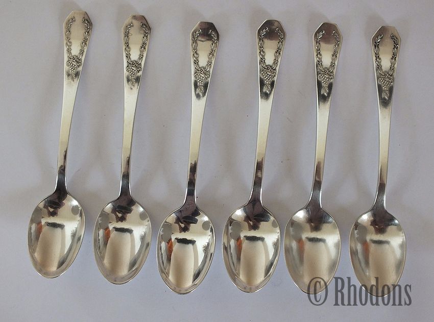 Holmes & Edwards Silver Plate Coffee Spoons x6