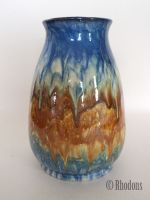 Swedish Studio Art Pottery Drip Glaze Vase