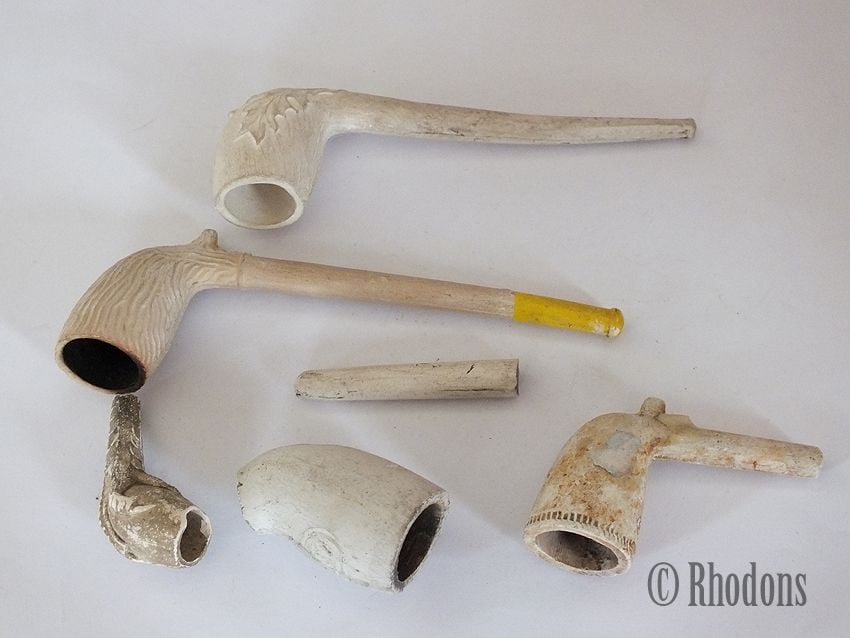 Clay Pipes / Bowls Lot - Victorian & Early 20th Century