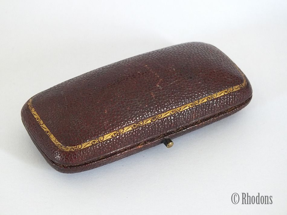 Antique  Brooch / Pin Presentation Case-London Jeweller 