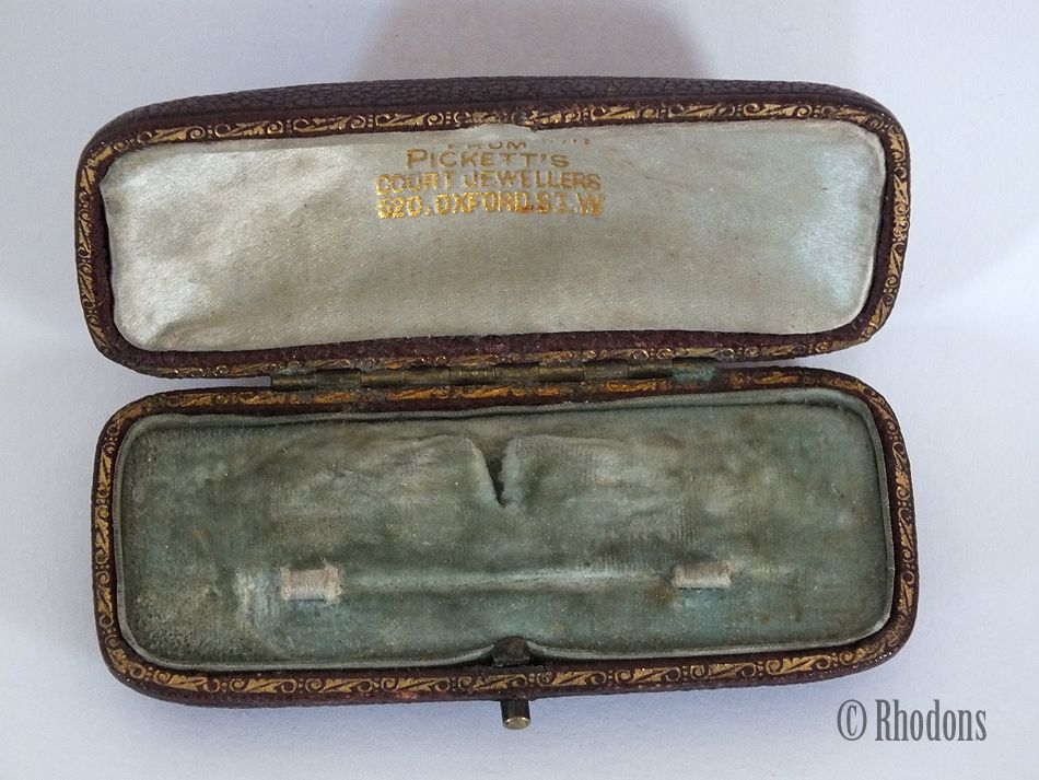 Antique  Brooch / Pin Presentation Case-London Jeweller