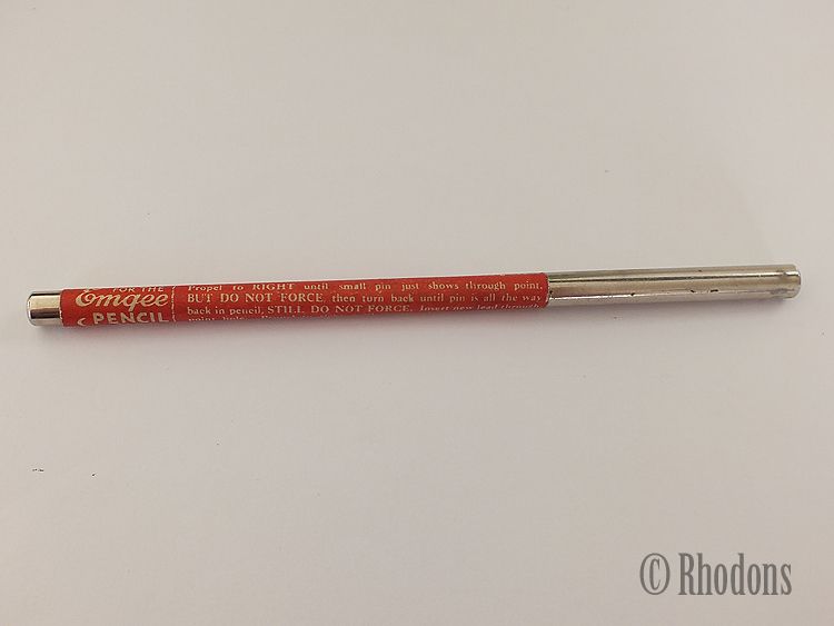 Pencil Lead Container For Emgee Propelling Pencil, Red Leads. Circa 1940s