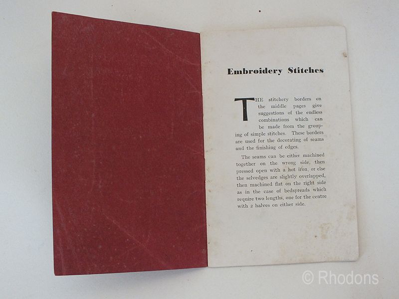 The Needlewoman Embroidery Stitches-1930s Vintage Sewing Craft Booklet