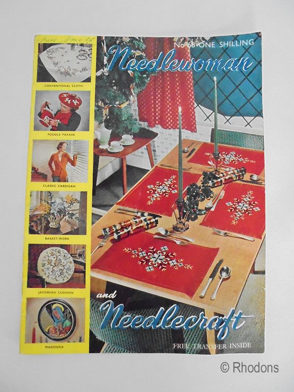 Needlewoman and Needlecraft Magazine No.68, 1956, With Poodles Transfer