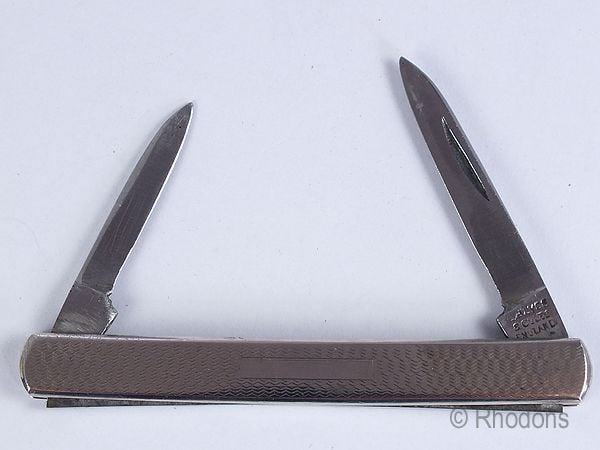 Engine Turned Penknife By Clyde & Co Sheffield
