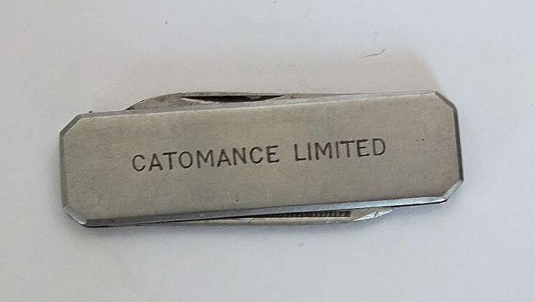 Catomance Limited, Advertising Pocket Knife, Penknife 