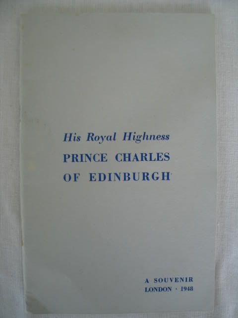 HRH Prince Charles of Edinburgh, 1948 Royal Birth Souvenir 