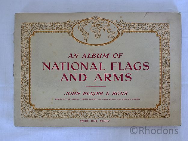 Album of National Flags And Arms, John Player & Sons Cigarette Cards, Complete Set, Circa 1930s