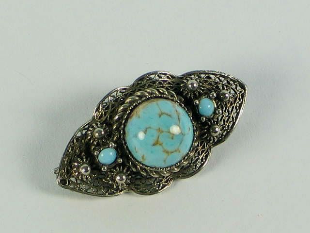 turquoise brooch