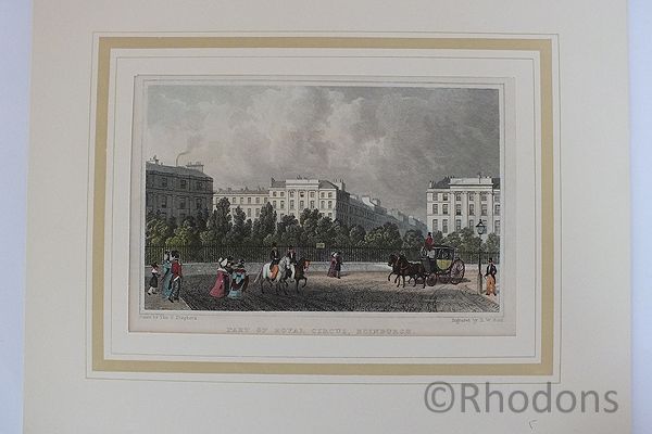 Part Of Royal Circus Edinburgh - Antique Print, Tho H Shepherd / H W Bond