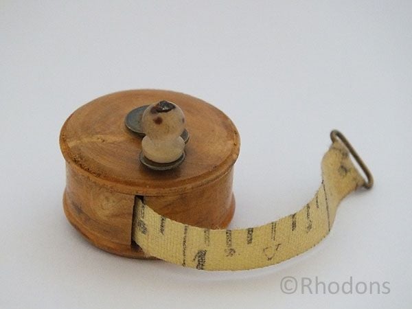 Antique Miniature Tape Measure, Fishing Reel