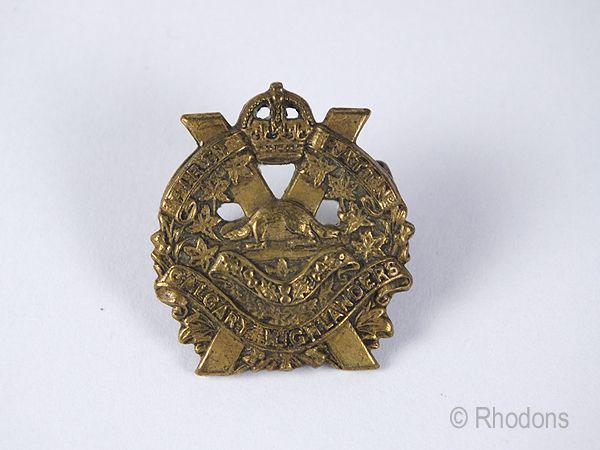WWII Calgary Highlanders Collar Badge