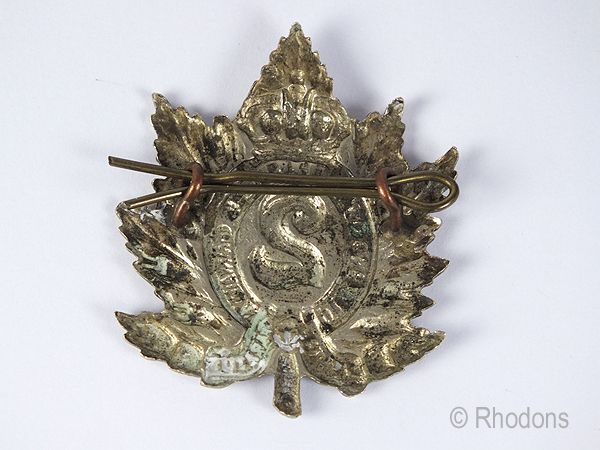 Canadian Military Cap Badge 2nd Battalion Queens Own Rifles Of Canada