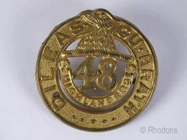 48th Highlanders Of Canada Regimental Cap Badge