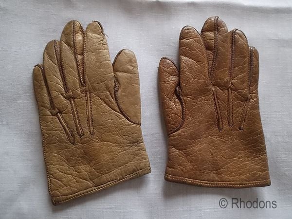 Childs Kid Leather Gloves, Early 1900s