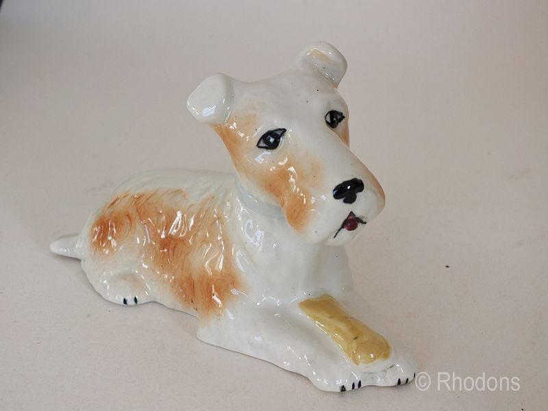 Terrier Dog Figure- Circa 1920s Vintage