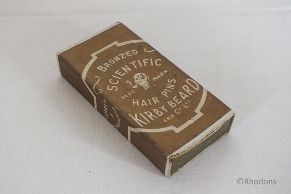 Kirby Beard Co Ltd Scientific Hair Pins Box-Early 1900s