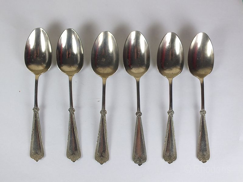 Daniel & Arter Brazilian Silver Teaspoons x6