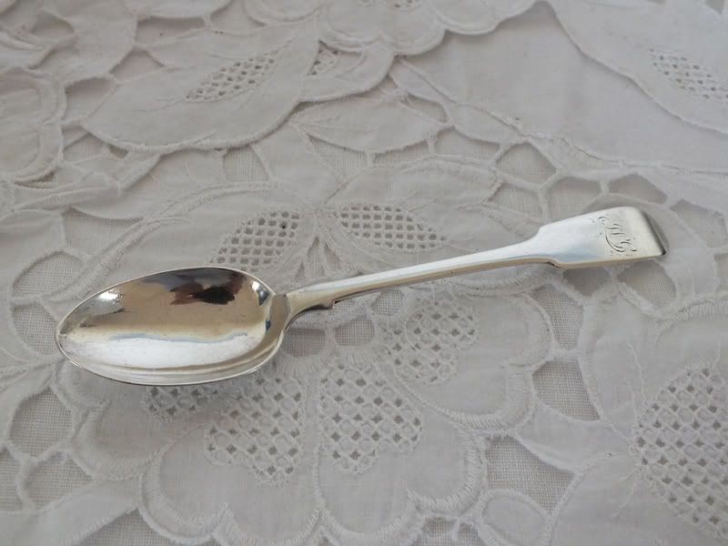 Victorian Silver Spoon, Robert, James & Josiah Williams, Exeter Hallmarks 1852