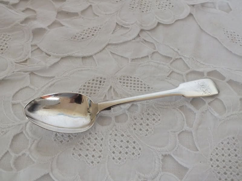 Victorian Silver Teaspoon By Robert, James and Josiah Williams, Exeter Hallmarks 