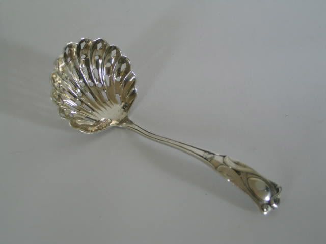 Art Nouveau Silver Sugar Sifter By Charles Wilkes 1903