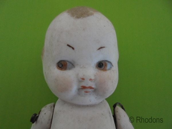 Antique All Bisque Kewpie Doll 4.10"