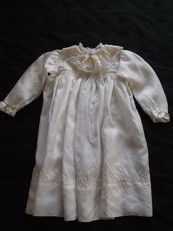 Edwardian Silk & Lace Baby Dress