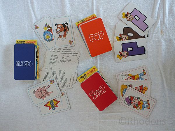 Kelloggs Card Games - Snap - Crackle - Pop